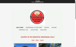 Bark Run Play dog boarding and daycare website