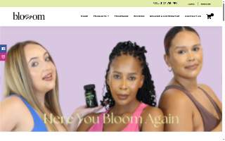 Blossom Natural Health and Wellness website