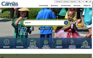 Camas Community Center website