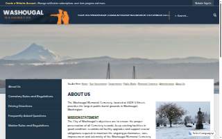 City of Washougal Cemetery website