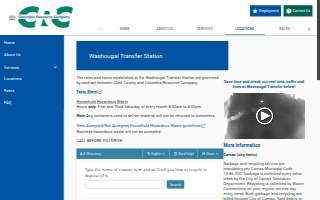 Columbia Resource Company - Washougal Transfer Station website