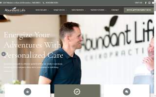 Abundant Life Chiropractic website
