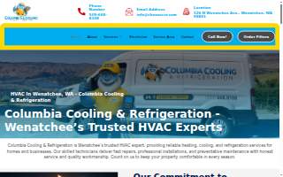 Columbia Cooling and Refrigeration website