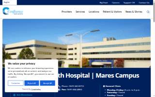 Confluence Health | Mares Campus website