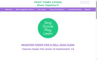 Fruit Tones Studio website