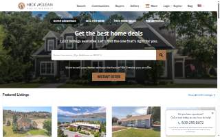 Nick McLean Real Estate Group of Wenatchee website