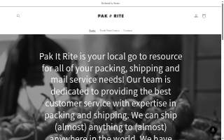 Pak it Rite website