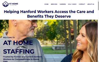 At Home Staffing website