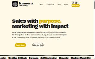 Kamora Marketing website