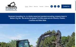 Stenersen Excavating website