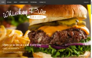 Whiskey River Bar website
