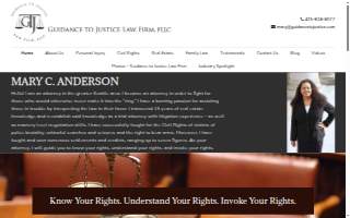 Guidance to Justice Law Firm, PLLC website