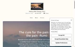 Healing With Therapy, PLLC website