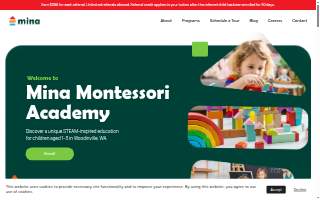 Mina Montessori Academy website