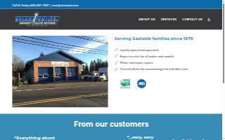 Woodinville Import Auto Repair website