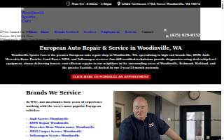 Woodinville Sports Cars website
