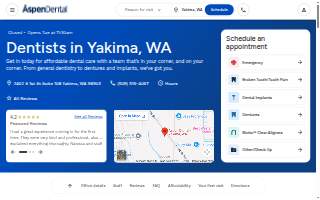 Aspen Dental of Yakima website