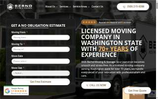 Bernd Moving & Storage website