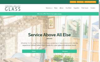 Central Valley Glass website