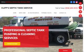 Cliffs Septic website