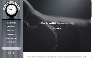 Dunbar Jewelers website