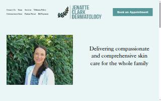 Jenatte Clark Dermatology website