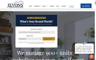 Jevons Property Management website