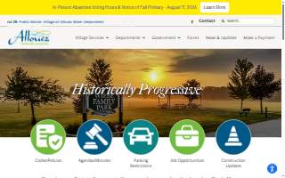 Allouez Village Hall website