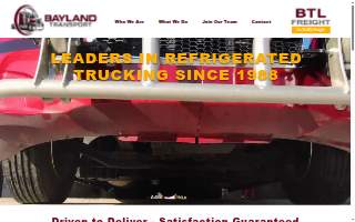 Bayland Transport of Allouez website