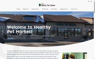 Healthy Pet Market of Allouez website