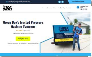 Holy Wash Pressure Washing of Allouez website