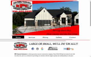 KPC Concrete Contractors website