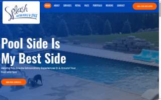 Splash Custom Pools & Spas Inc. of Allouez website