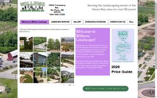 Willems Landscape Service Inc of Allouez website