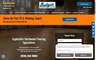 Badger Hardwood Flooring Co website