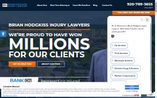 Brian Hodgkiss Injury Lawyers of Appleton website