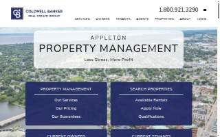Coldwell Banker Real Estate Group Property Management of Appleton website