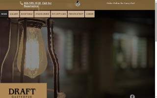 Draft Gastropub website
