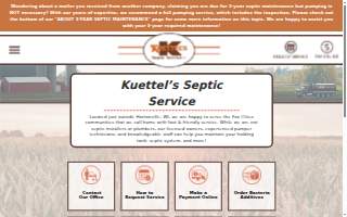 Kuettel's Septic Service, LLC of Appleton website