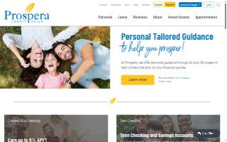 Prospera Credit Union Appleton website