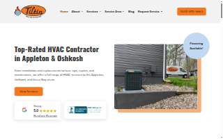 Tiltin Heating and Cooling website