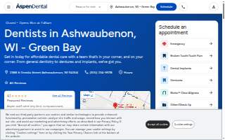Aspen Dental - Ashwaubenon, WI - Green Bay website