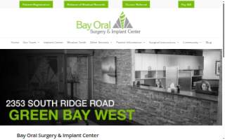 Bay Oral Surgery & Implant Center of Ashwaubenon website