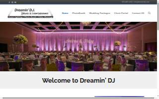 Dreamin' DJ & Party Photo Booths website