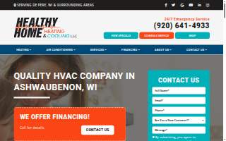 Healthy Home Heating & Cooling LLC website