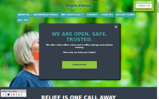 The Kagen Allergy Clinic, S.C. website