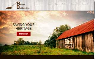 Bender Builders Inc. website