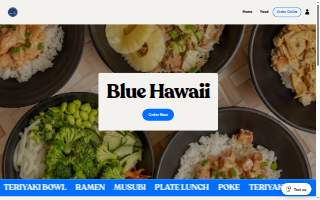 Blue Hawaii - Morales Shave Ice website
