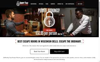 Booby Trap Escape Rooms website