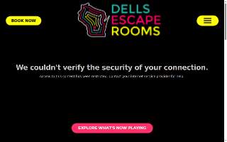 Dells Escape Rooms website